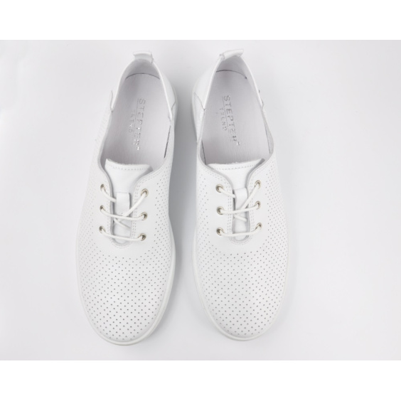 Туфлі перфорація ТУФЛІ STEPTER 7582/WHITE/LICO