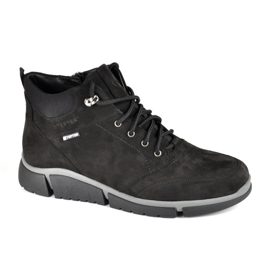 Черевики комфорт ЧЕРЕВИКИ STEPTER 7811-OW/BLACK/NUBUK