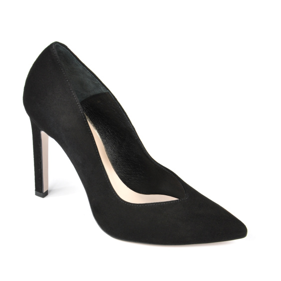Туфлі човники ТУФЛІ BRAVO MODA 0053/CZARNY ZAMSZ