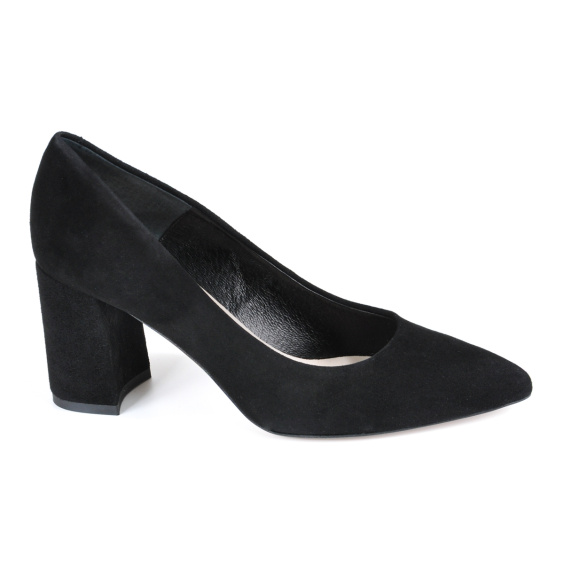 Туфлі човники BRAVO MODA 1479/Czarny zamsz