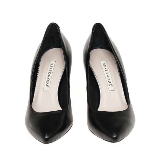 Туфлі човники BRAVO MODA 1538/CZARNY SKORA