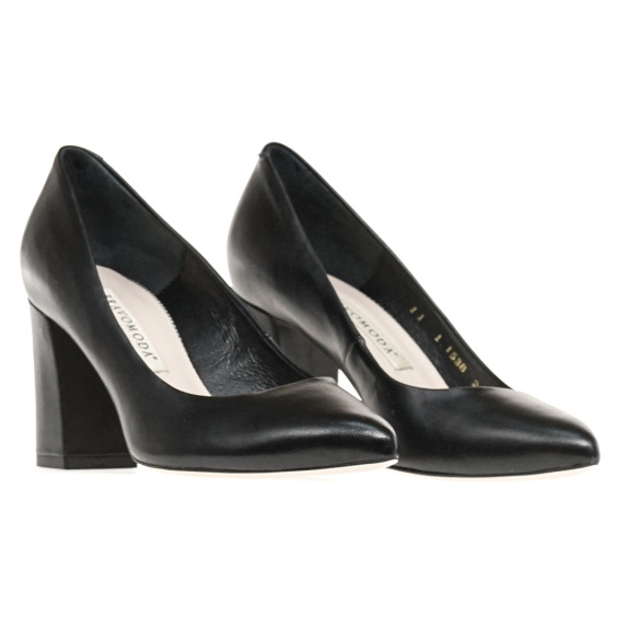 Туфлі човники BRAVO MODA 1538/CZARNY SKORA