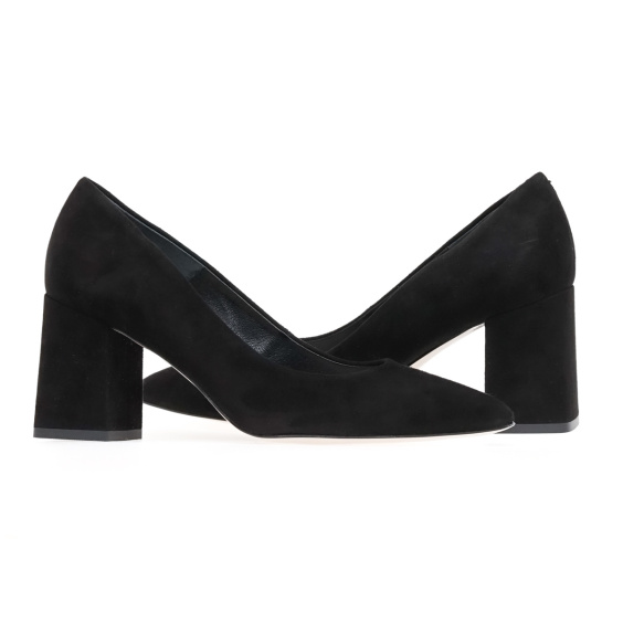 Туфлі човники BRAVO MODA 0067/Czarny zamsz