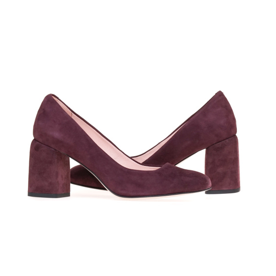 Туфлі човники BRAVO MODA 1881/BORDO ZAMSZ