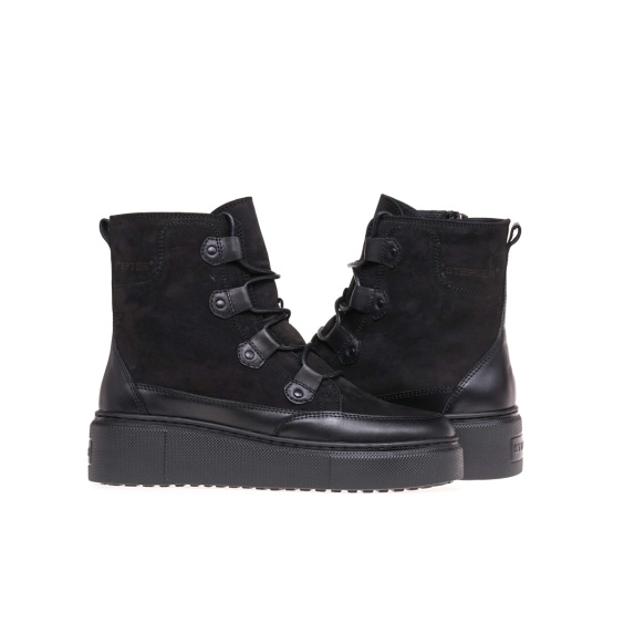 Черевики STEPTER 8012/BLACK/LICO+NUBUK