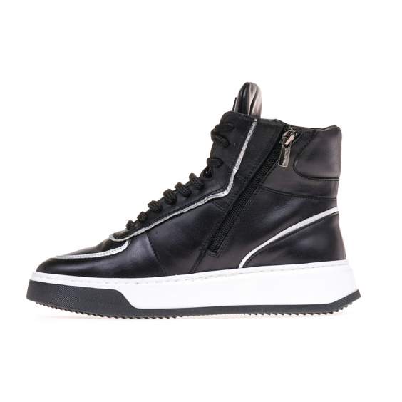 Черевики STEPTER 8020-ow/black+sereb/lico