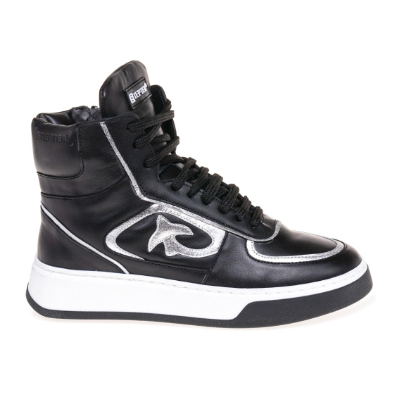 Черевики STEPTER 8020-ow/black+sereb/lico