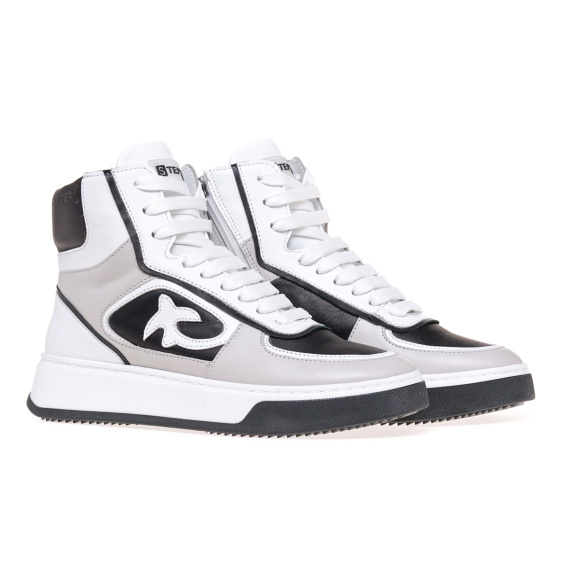 Черевики ЧЕРЕВИКИ STEPTER 8020-OW/bez+black/lico