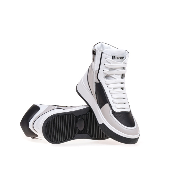 Черевики ЧЕРЕВИКИ STEPTER 8020-OW/bez+black/lico
