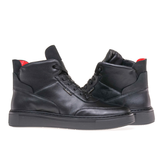 Черевики комфорт STEPTER 8079-OW/BLACK/LICO