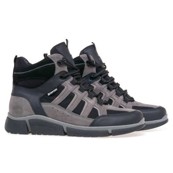 Черевики комфорт STEPTER 7812-OW/GREY/NUBUK