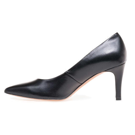 Туфлі човники BRAVO MODA 0086/CZARNA SKORA