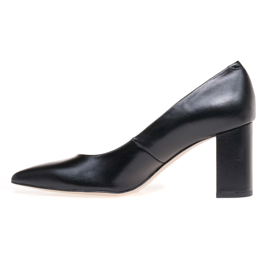 Туфлі човники BRAVO MODA 0155/CZARNA SKORA