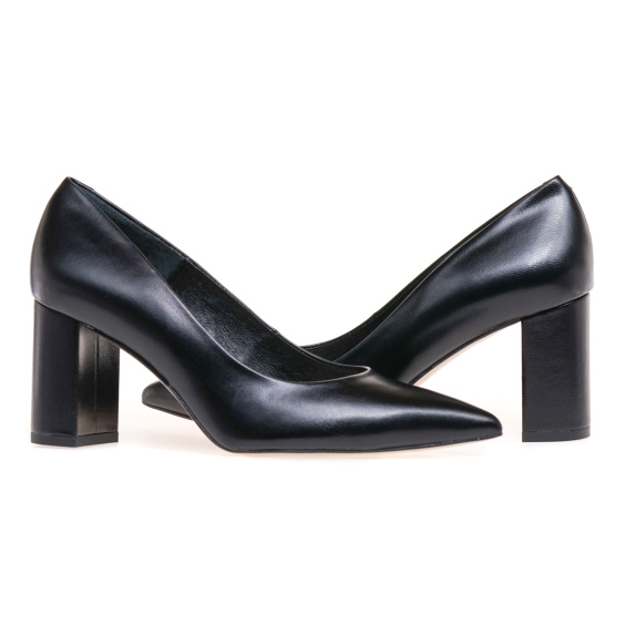 Туфлі човники BRAVO MODA 0155/CZARNA SKORA