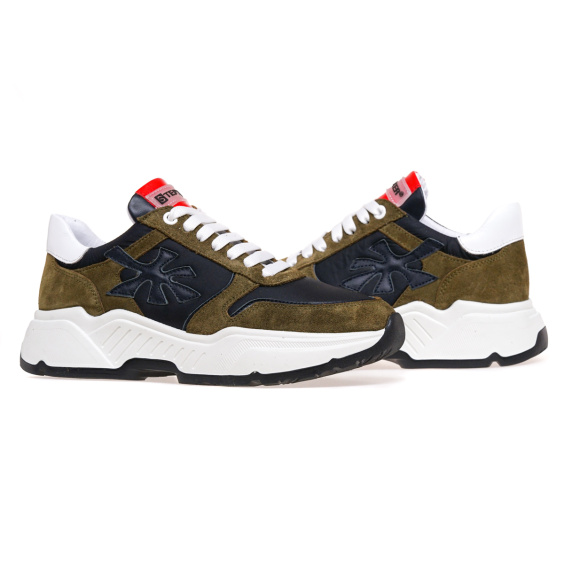 Кросівки STEPTER 8156/OLIVE+BLACK/WEL