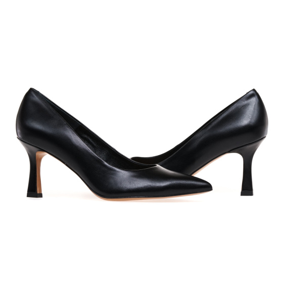 Туфлі човники BRAVO MODA 0059/CZARNY SKORA
