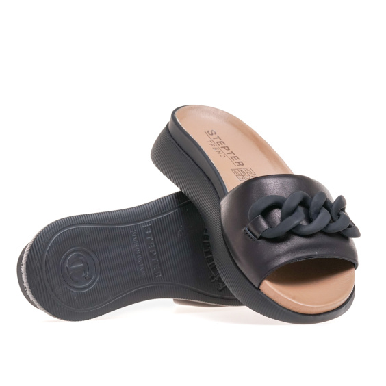 Шльопанці STEPTER 7886/BLACK/LICO