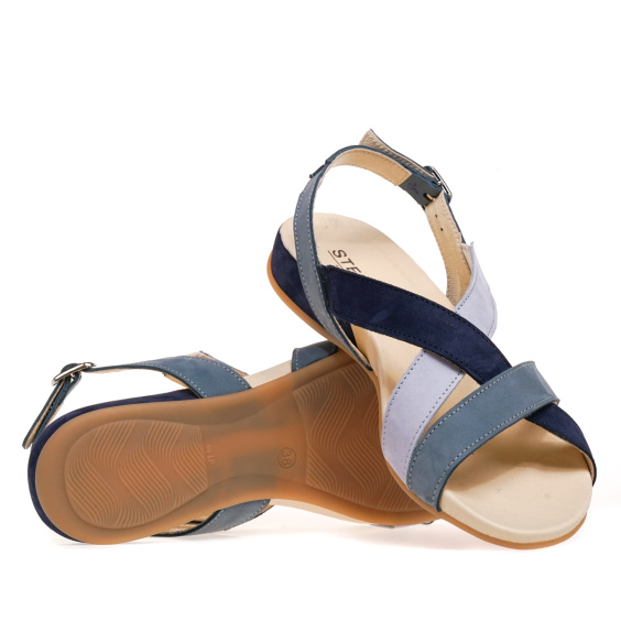 Босоніжки STEPTER 8133/BLUE+GREY