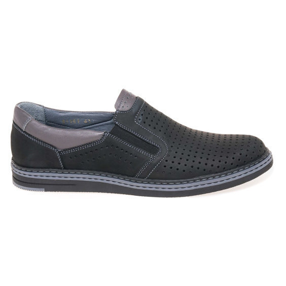 Туфлі комфорт IKOS 3115-1/BLACK/NUBUK