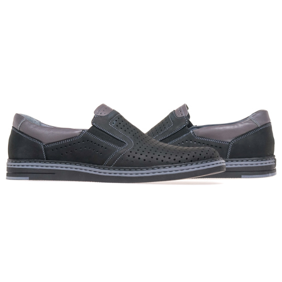 Туфлі комфорт IKOS 3115-1/BLACK/NUBUK