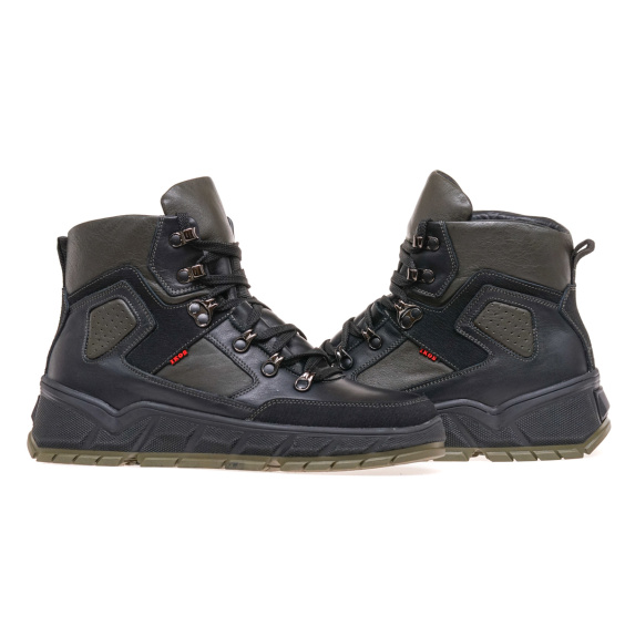 Черевики комфорт IKOS 306-6/S-OW/BLACK+OLIV