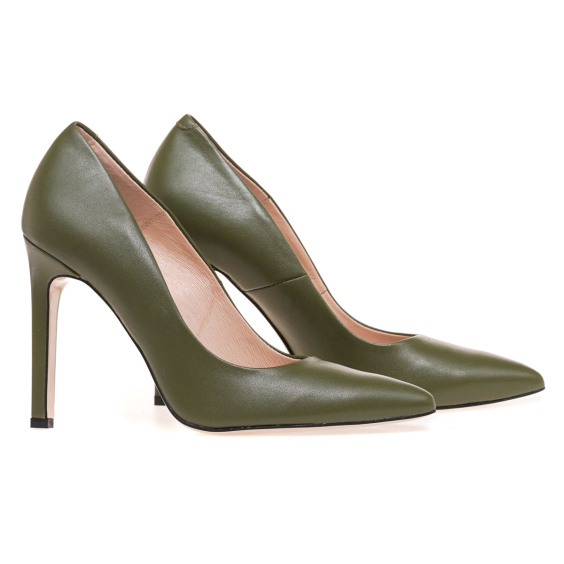 Туфлі човники BRAVO MODA 1254/OLIWKA SKORA