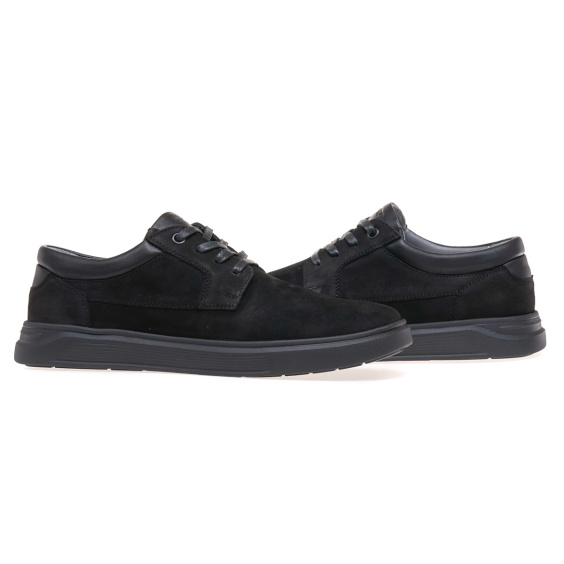 Туфлі комфорт IKOS 275-18/BLACK/NUBUK