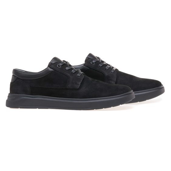 Туфлі комфорт IKOS 275-18/BLACK/NUBUK