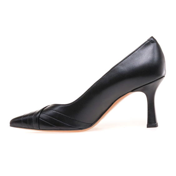 Туфлі човники BRAVO MODA 0268/CZARNY SKORA