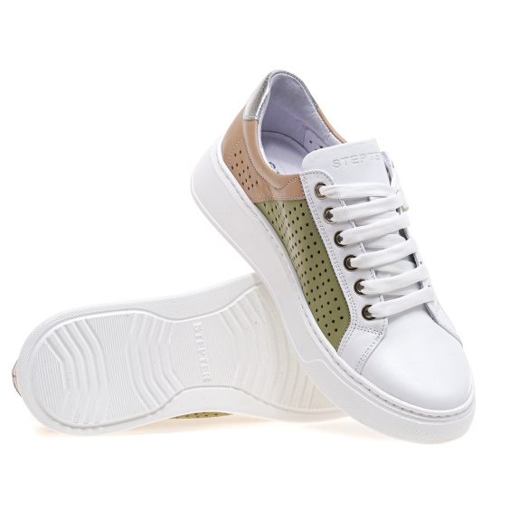 Кеди STEPTER 8492/WHITE+OLI