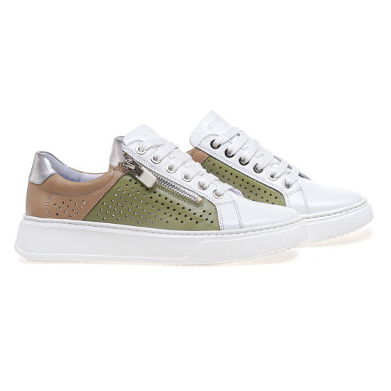 Кеди STEPTER 8492/WHITE+OLI