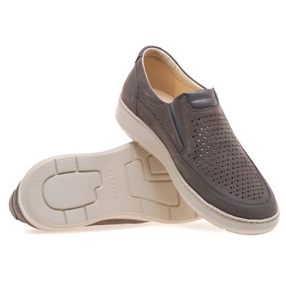 Туфлі комфорт STEPTER 8458/GREY/NUBUK
