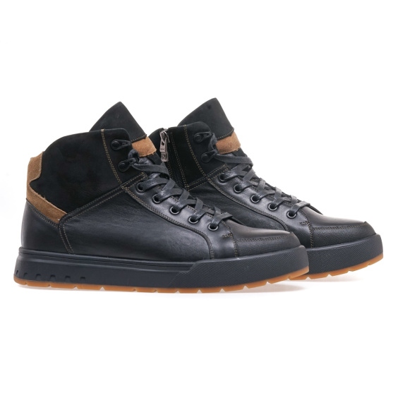 Черевики комфорт IKOS 353-1S-OW/BLACK LEATHER