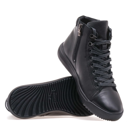 Черевики комфорт IKOS 335-1S-OW/BLACK LEATHER