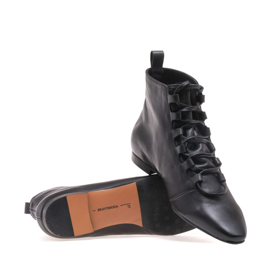 Черевики BRAVO MODA 2462/CZARNA SKORA
