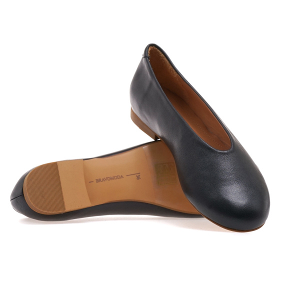 Балетки BRAVO MODA 0296/CZARNA SKORA