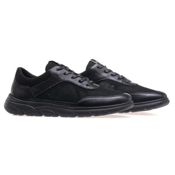 Кросівки IKOS 411-1L/BLACK LEATHER