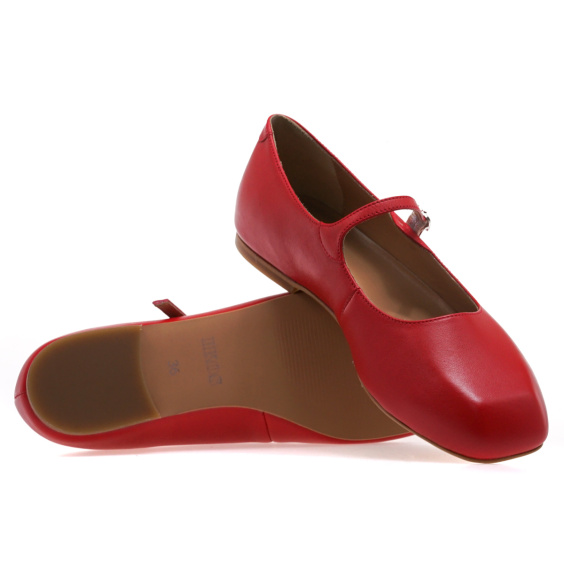 Балетки IKOS 6041-15/RED LEATHER