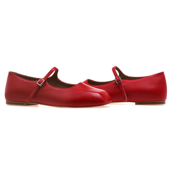 Балетки IKOS 6041-15/RED LEATHER