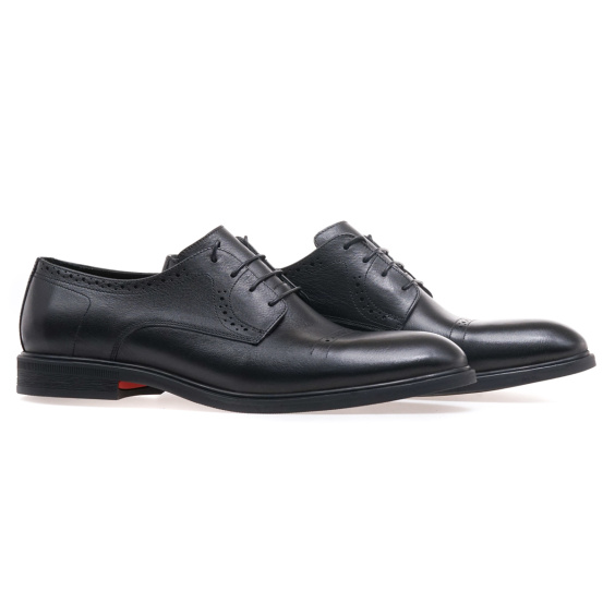 Туфлі класика IKOS 423-1/BLACK LEATHER