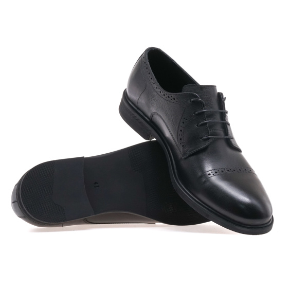 Туфлі класика IKOS 423-1/BLACK LEATHER