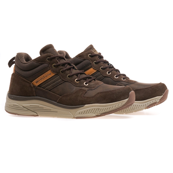 Черевики комфорт RESTIME RMZ24237/BROWN