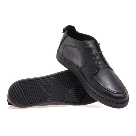 Черевики комфорт IKOS 379-1B/BLACK/LEATHER