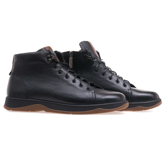 Черевики комфорт IKOS 399-1S/BLACK LEATHER