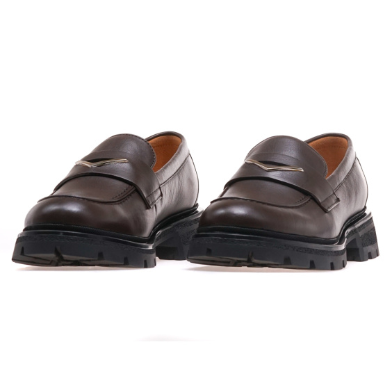 Лофери ANEMONE PY6258A-10G2/BROWN LEATHER