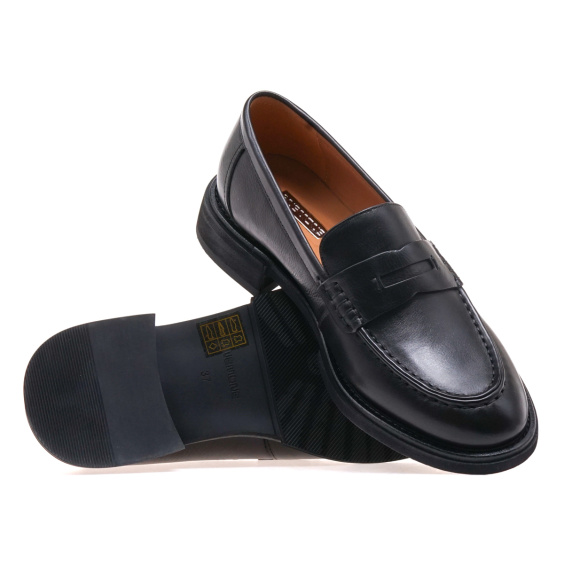 Лофери ANEMONE PY6867A-03A9/BLACK LEATHER