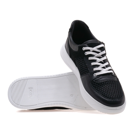 Кеди IKOS 486-1L/BLACK LEATHER