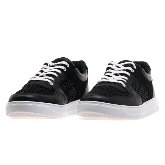 Кеди IKOS 486-1L/BLACK LEATHER