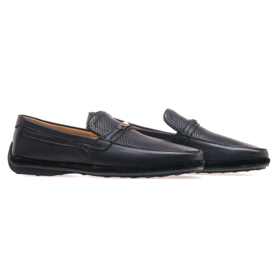 Мокасини IKOS 558-1/BLACK LEATHER