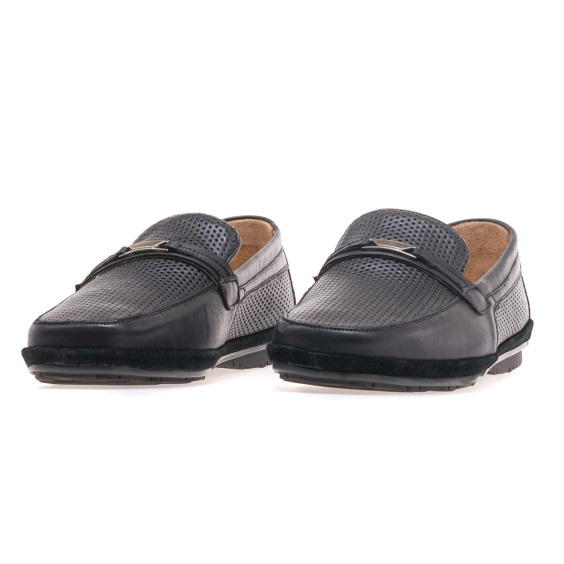 Мокасини IKOS 558-1/BLACK LEATHER